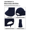 thumbnail image 6 of HuangHuanChen Sun Hats For Womens Wide Brim Visor UPF 50+ UV Protective Hiking Fishing Hats Sun Hat for Women Summer Beach Packable Cap Navy One Size, 6 of 7