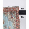 thumbnail image 6 of Traditional Ethnic Tier Curtains 45 Inch Length,Sheer Curtains for Bedroom Living Room Window Western Rustic Tribal Boho Prints Rod Pocket Drapes Kitchen Curtains Small Half Window 27.5"x45" 2 Panels, 6 of 7