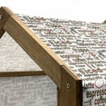 thumbnail image 4 of Modern Pet House, Coffee Words Cafe Typography in Point Sizes Digital Illustration, Outdoor & Indoor Portable Dog Kennel with Pillow and Cover, 5 Sizes, Dark Brown Caramel, by Ambesonne, 4 of 4