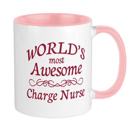 

CafePress - Awesome Charge Nurse Mug - Ceramic Coffee Tea Novelty Mug Cup 11 oz