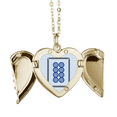 thumbnail image 1 of Mahjong Circle puntos 8 Tile pattern Collar colgante en forma de melocotón con alas Unbranded M, 1 of 3