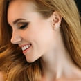 thumbnail image 4 of CRILSTYLEO 1Par Aretes De En Plateado Con De Garras Resistentes A Corrosión Para Mujer, 4 of 8