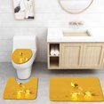 thumbnail image 1 of ABPHQTO Salpicaduras de mariposa dorada Juego de alfombras de baño de 3 piezas Alfombra de baño Alfombra de contorno y tapa de inodoro ABPHQTO Cont-CHAPPLE-39391, 1 of 2