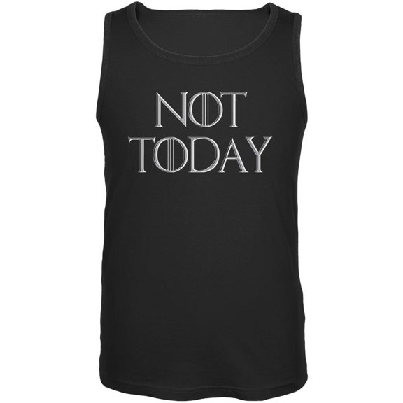 Not Today Procrastinate Death Mens Tank Top Black X-LG
