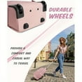 thumbnail image 4 of Women's Waterproof Polyester 17.3" Rolling Laptop Backpack, Pink, 4 of 15