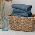 thumbnail image 2 of Noble Linens 4 Piece Farmhouse Cotton Bath Towel Set, Light Blue, 2 of 12