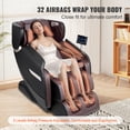 thumbnail image 5 of KFFKFF 3D Full Body Massage Chair, Full Body Zero Gravity Shiatsu Massage Chair, 3D Shiatsu, Heating, Bluetooth Speaker, Airbag, Foot Roller, and Touch Screen, 5 of 9