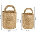 YOZGXEG Wall Hanging Storage Baskets Small Woven Hanging Rope Basket