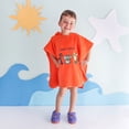 thumbnail image 2 of Milk&Moo Kids Poncho %100 Cotton One Size Orange, 2 of 4