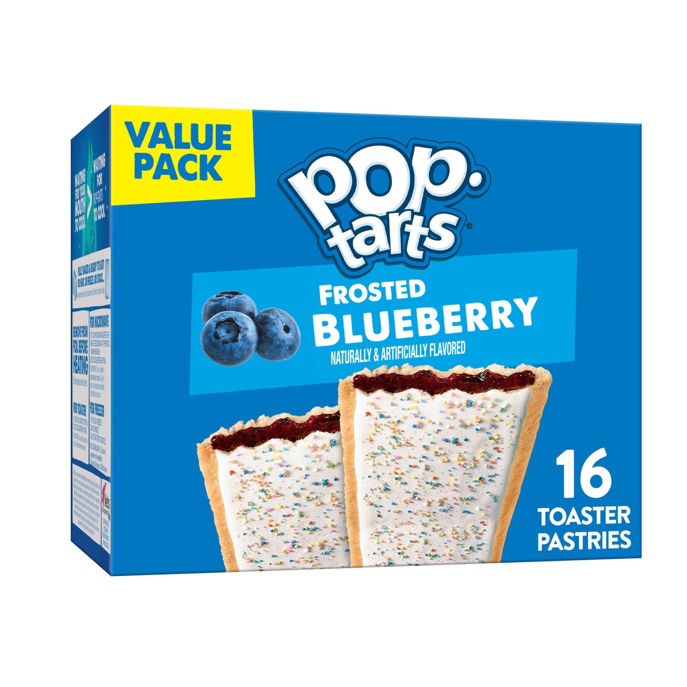 Pop Tarts Frosted Blueberry Breakfast Toaster Pastries, 27 oz, 16 Count
