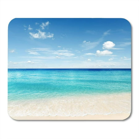 LADDKE Cloud Blue Ocean Tropical Beach Sky and Sea White Water Caribbean Mousepad Mouse Pad Mouse Mat 9x10