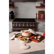 Thyme & Table 3-Piece Ceramic Casserole Set, Cream