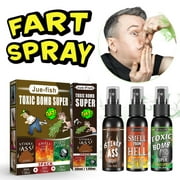 SDJMa 3PCS Fart Spray Combo Pack - Stinky Ass ,Toxic Bomb and Smell from Hell - Nasty Smelling Prank Spray - 1 Ounce Each