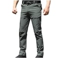 thumbnail image 1 of Drppepioner Match Men's Athletic Fit Straight Leg Casual Pants-Mens Fashion Solid Multiple Pockets Multi Multifunctional Work Trousers Pants Men's Slim Fit Straight Leg Casual Pants Green, 1 of 7