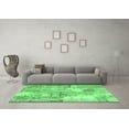 thumbnail image 3 of Ahgly Company Indoor Rectangle Patchwork Emerald Green Transitional Area Rugs, 2' x 3', 3 of 4