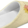 thumbnail image 6 of POLERO Cartoon Axolotl Sunflower Print Slippers for Women Memory Foam House Bedroom Soft Closed Toe Indoor Slippers Trendy Gift for Womens Anti-Skid Sole, Size 12-13, 6 of 7