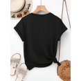 thumbnail image 3 of Women's Blue Butterfly Graphic T-Shirt, Casual Crew Neck Short Sleeve Tee, Vintage Butterfly Print Summer Top, Soft Breathable Everyday Fashion Shirt, 3 of 9