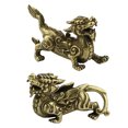 thumbnail image 1 of 1 par de estatuillas de cobre clásicas, tropas valientes, adornos de cobre prósperos de la fortuna, estatuilla de Fengshui, adorno de estatua, buena protección, decoración del hogar (latón), 1 of 5