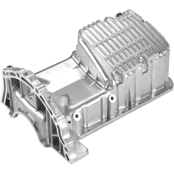 A-Premium Engine Oil Pan Sump with Drain Plug Compatible with Kia Rio 2001-2004 1.5L 1.6L