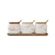 thumbnail image 1 of Matsuzay Juego de tarros de especias de cerámica nórdica para condimentos, caja de almacenamiento para sal, azúcar, cocina, botellas para Cocina y Comedor Blanco/ 3 en 1, 1 of 6