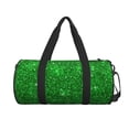 thumbnail image 2 of KLL Green Glitter Duffle Bag For Men Women Sport Gym Fitness Tote Travel Training Workout Basketball Football Weekender, 2 of 8