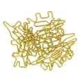 thumbnail image 4 of 100 clips de papel de dinosaurio dorado que aumentan la resistencia al deslizamiento, clips portátiles de metal antioxidantes para oficina y escuela, 4 of 14