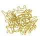 thumbnail image 4 of 100 clips de papel de dinosaurio dorado que aumentan la resistencia al deslizamiento, clips portátiles de metal antioxidantes para oficina y escuela, 4 of 9