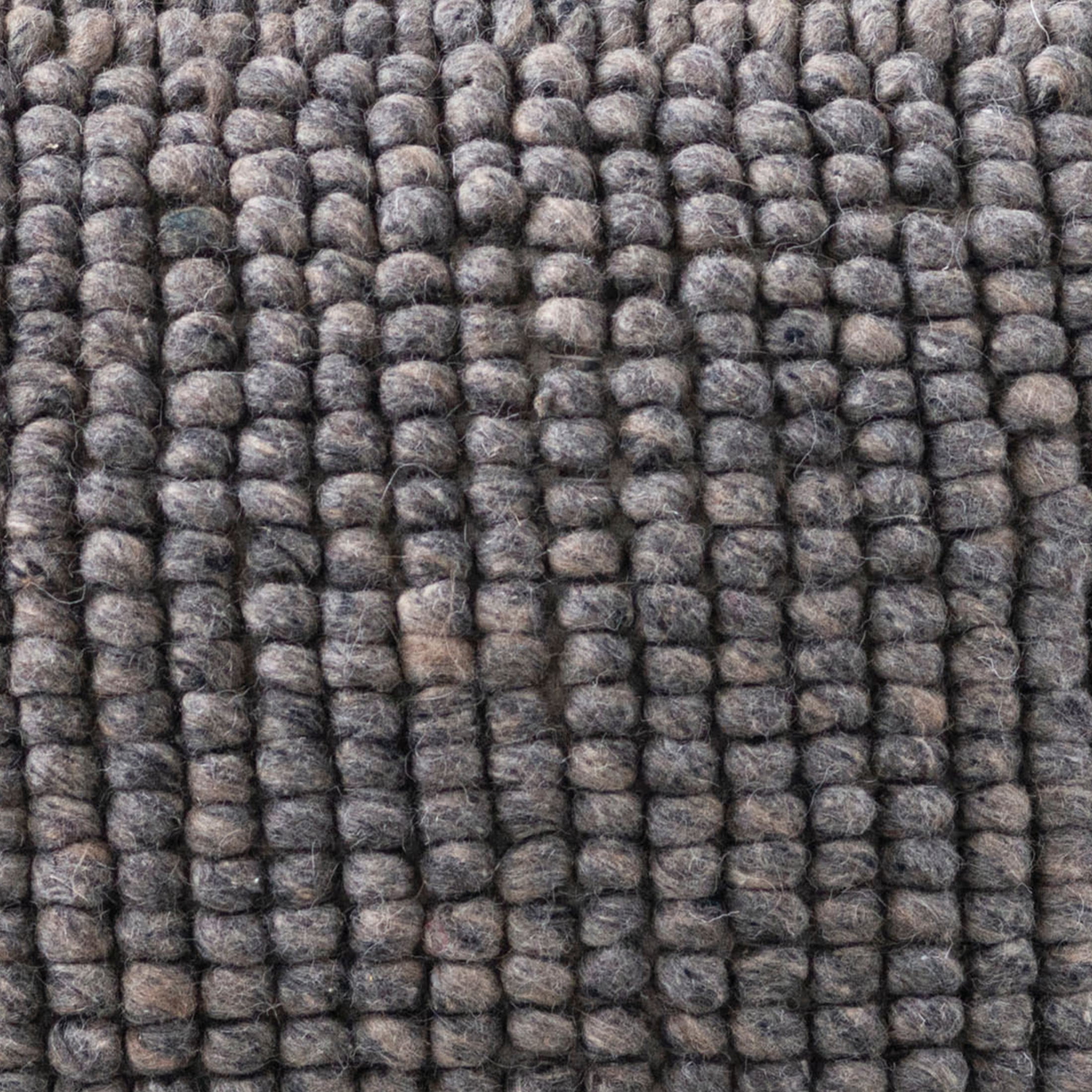 Creative Co-Op Wool Square Pouf - Grey Pouf for Modern Homes