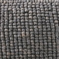thumbnail image 6 of Creative Co-Op New Zealand Wool Square Pouf, Grey, 6 of 6