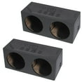 thumbnail image 1 of Q Power QBomb Dual 12" Sealed Port Subwoofer Sub Box w/ Bedliner Spray (2 Pack), 1 of 2