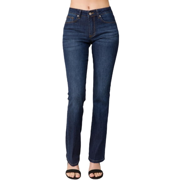 MixMatchy Women's Sexy Stylish Flare Bell Bottom Slim Bootcut Jean