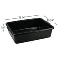 thumbnail image 2 of 4-Pack 25 L  Bus Box/Tote Box, Plastic Utility Bus Tub, Black, 2 of 7