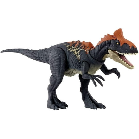 Jurassic World Camp Cretaceous Sound Strike Cryolophosaurus Medium-size Dinosaur Figure, Strike Action, Sounds, Movable Joints, Ages 4 Years Old & Up
