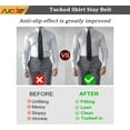 Shirt Stays Belt Shirt Tucker Shirt Holder for Men Adjustable Elastic