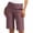 Purple, variant on XuJwPNcy Bermuda Shorts Womens 7 Inch Inseam High Rise Stretch with Pockets Golf Short Pull on Straight Leg Vacation Outfits