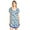 Floral  Pink, variant on Women's Rayon Short Sleeve Floral Dorm Sleepwear Nightshirt - Blue - X-Large