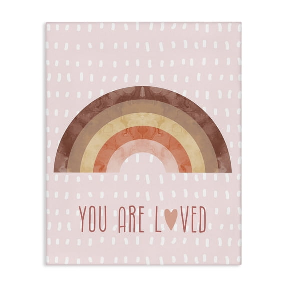 Stupell Industries Eclectic You Are Loved Patterned Canvas Art, 16 x 20, by Lil' Rue