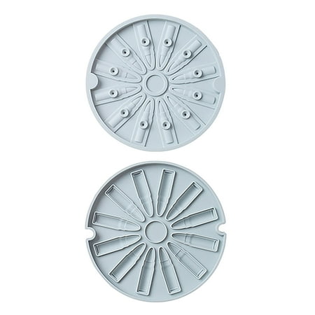 

Fjofpr Silicone Bullet Ice Tray With 12 Double-layer Three-dimensional Ice Box Ice Lattice