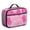 Geometric Flower and, variant on Geometric Flower and Dahlia Pink Insulated Lunch Bag Teens,Bento School Lunch Bag for Teens for Work,Picnic or Travel 10.6x7.7x4.3 Inches,12 Can Capacity