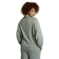 thumbnail image 3 of Reebok Women's All Seasons Oversize Polo Sweatshirt, Sizes XS–4X, 3 of 7