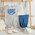 thumbnail image 3 of US Air Force Vintage Banner Logo Romper Boys or Girls Infant Baby Brisco Brands 12M, 3 of 6