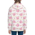 thumbnail image 4 of Hoodies for Teen Girls Boys - Cartoon Striped Pink Pig Cute Warm Boys' Fashion Zip Up Hoodies & Sweatshirts, Boys Girls Kids Clothes Size 18-20 Youth Pullover with Kangaroo Pocket, 4 of 5