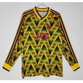 thumbnail image 1 of Retro Long Sleeve Jersey Yellow Arsenal Football Jersey, 1 of 2