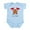 Sky Blue, variant on CafePress - My Nanny Loves Me! Infant Bodysuit - Baby Light Bodysuit, Size Newborn - 24 Months