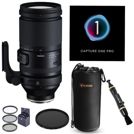 150-500mm f/5-6.7 Di III VC VXD Lens for Sony E  Bundle with Capture One 23 Pro Key Card  Filter Kit  Lens Pouch  Lens Cleaner