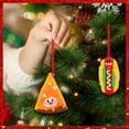 thumbnail image 2 of WaaHome Pizza and Hot Dog Christmas Ornaments Funny Food Ornaments for Christmas Tree Decorations Pizza Slice Christmas Hanging Ornaments Set of 2 Cute Hot Dog Xmas Gifts for Christmas New Year Party, 2 of 7