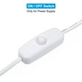 thumbnail image 5 of Cable de extensión Micro-USB Uxcell con interruptor ON/OFF Adaptador de cables de alimentación de hembra a macho Blanco, 5 of 5
