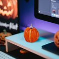 thumbnail image 3 of 1Pcs Mini Pumpkin,Fake Pumpkin,Realistic Artificial Pumpkin,Thanksgiving Ornaments for Vase Filler DIY Crafts Fall Halloween Party Supplies Home Table Decorations,1.96x3.14 inch, 3 of 3