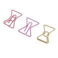 thumbnail image 3 of Clips de oficina BLESIY 30 piezas Bowknot surtidos Multicolor 3x2.1cm, 3 of 7