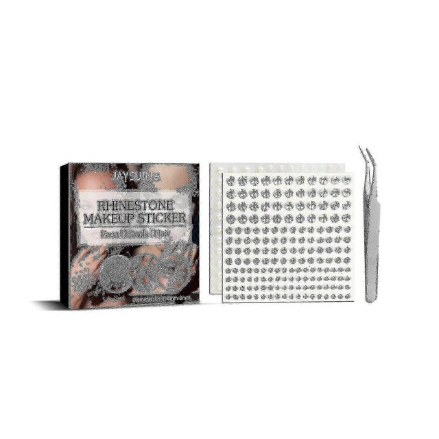 Jaysuing Rhinestone Makeup Stickers Body Nail Gem Decoration Sticky Not Easy To Fall Off Performance Shanzuan Stickers |